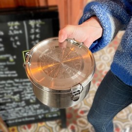 Gaspajoe - Στρογγυλό Ανοξείδωτο Φαγητοδοχείο 1100ml Drummy Jungle