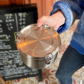 Gaspajoe - Στρογγυλό Ανοξείδωτο Φαγητοδοχείο 1100ml Drummy Waves