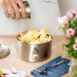 Gaspajoe - Στρογγυλό Ανοξείδωτο Φαγητοδοχείο 1100ml Drummy Waves