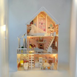 Gerardo's Toys - Ξύλινο Κουκλόσπιτο Με LED Liselle Gerardo's Toys - Ξύλινο Κουκλόσπιτο Με LED Liselle