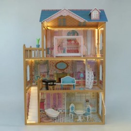 Gerardo's Toys - Ξύλινο Κουκλόσπιτο Με LED Emily Gerardo's Toys - Ξύλινο Κουκλόσπιτο Με LED Emily