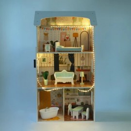 Gerardo's Toys - Ξύλινο Κουκλόσπιτο Με LED Luna Gerardo's Toys - Ξύλινο Κουκλόσπιτο Με LED Luna