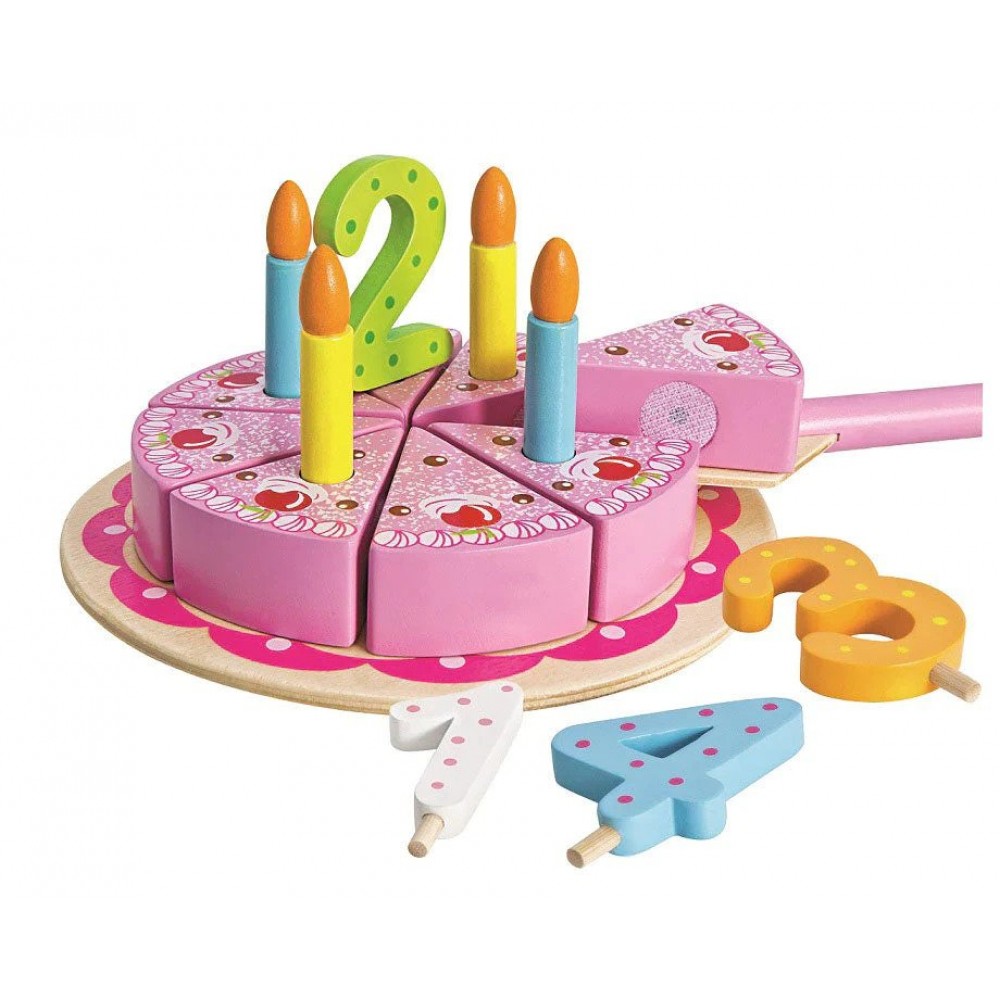 Gerardo's Toys - Ξύλινη Τούρτα Γενεθλίων Με Κεράκια Gerardo's Toys - Ξύλινη Τούρτα Γενεθλίων Με Κεράκια