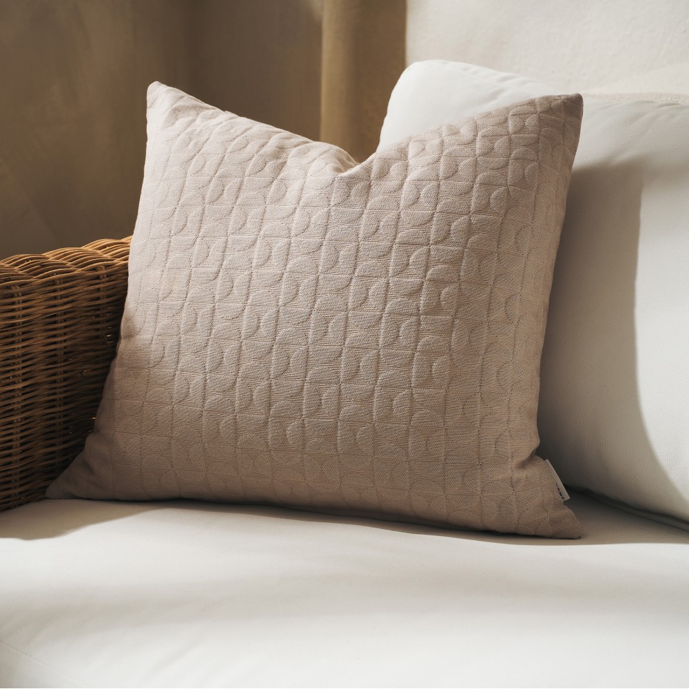 Gofis Home - Μαξιλαροθήκη 50x50cm Eliena Warm Beige 402/06