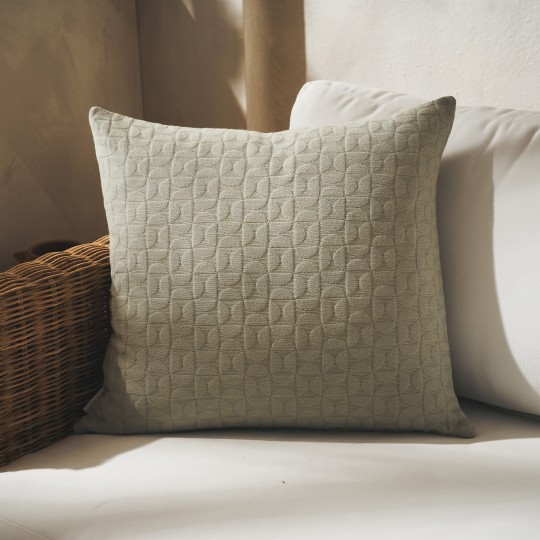 Gofis Home - Μαξιλαροθήκη 50x50cm Eliena Smoke Green 402/07