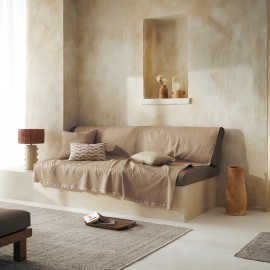 Gofis Home - Ριχτάρι Τριθέσιου 180x310cm Ori Hemp Beige 401/21