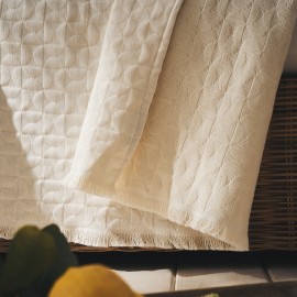 Gofis Home - Ριχτάρι Πολυθρόνας 180x180cm Eliena Ivory 402/05