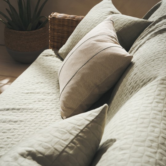 Gofis Home - Ριχτάρι Τριθέσιου 180x310cm Eliena Smoke Green 402/07