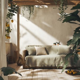 Gofis Home - Ριχτάρι Τριθέσιου 180x310cm Eliena Smoke Green 402/07