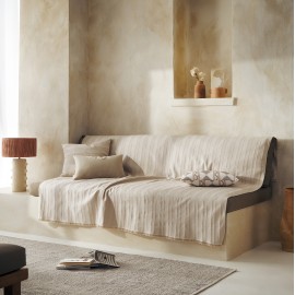 Gofis Home - Ριχτάρι Τριθέσιου 180x310cm Laurel Hemp Beige 731/04