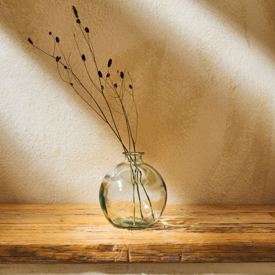 Gofis Home - Γυάλινο Βάζο Ύψος 17cm Enrika 166