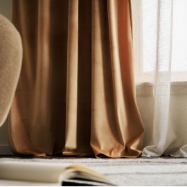 Gofis Home - Κουρτίνα Με Σιρίτι 140x280cm Winter Rattan Yellow 711/10