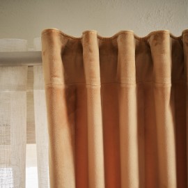 Gofis Home - Κουρτίνα Με Σιρίτι 140x280cm Winter Rattan Yellow 711/10