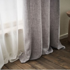 Gofis Home - Κουρτίνα Με Σιρίτι 140x295cm Magna Grey 495/15