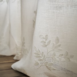 Gofis Home - Κουρτίνα Με Τρουκς 140x280cm Leaf Offwhite AW24 532/05
