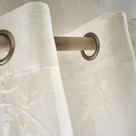 Gofis Home - Κουρτίνα Με Τρουκς 140x280cm Leaf Offwhite SS24 532/05