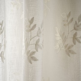 Gofis Home - Κουρτίνα Με Τρουκς 140x280cm Leaf Offwhite SS24 532/05