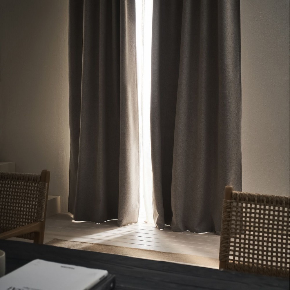 Gofis Home - Κουρτίνα Συσκότισης Με Σιρίτι 155x280cm Nap Warm Beige 129/47