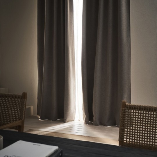 Gofis Home - Κουρτίνα Συσκότισης Με Σιρίτι 155x280cm Nap Warm Beige 129/47