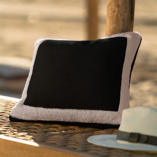 Gofis Home - Μαξιλαροθήκη 43x43cm Coral Sense Black Coal/Sand 519/14