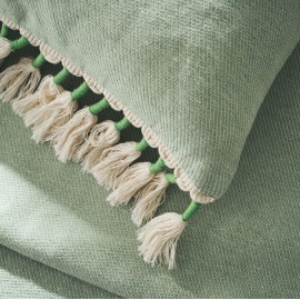 Gofis Home - Μαξιλαροθήκη 43x43cm Kianga Bean Green 226/18