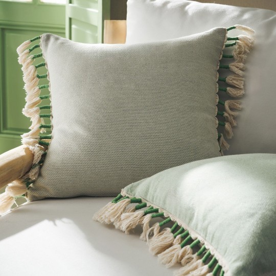 Gofis Home - Μαξιλαροθήκη 43x43cm Kianga Bean Green 226/18