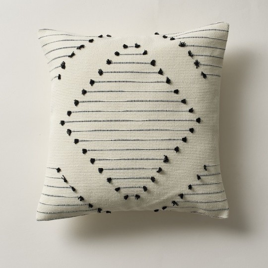 Gofis Home - Μαξιλαροθήκη 43x43cm Lorna Black 268/14