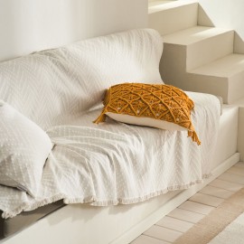 Gofis Home - Μαξιλαροθήκη 43x43cm Sahara Rattan Yellow 193/10