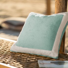 Gofis Home - Μαξιλαροθήκη 43x43cm Coral Sense Sea Glass/Vanilla 519/38