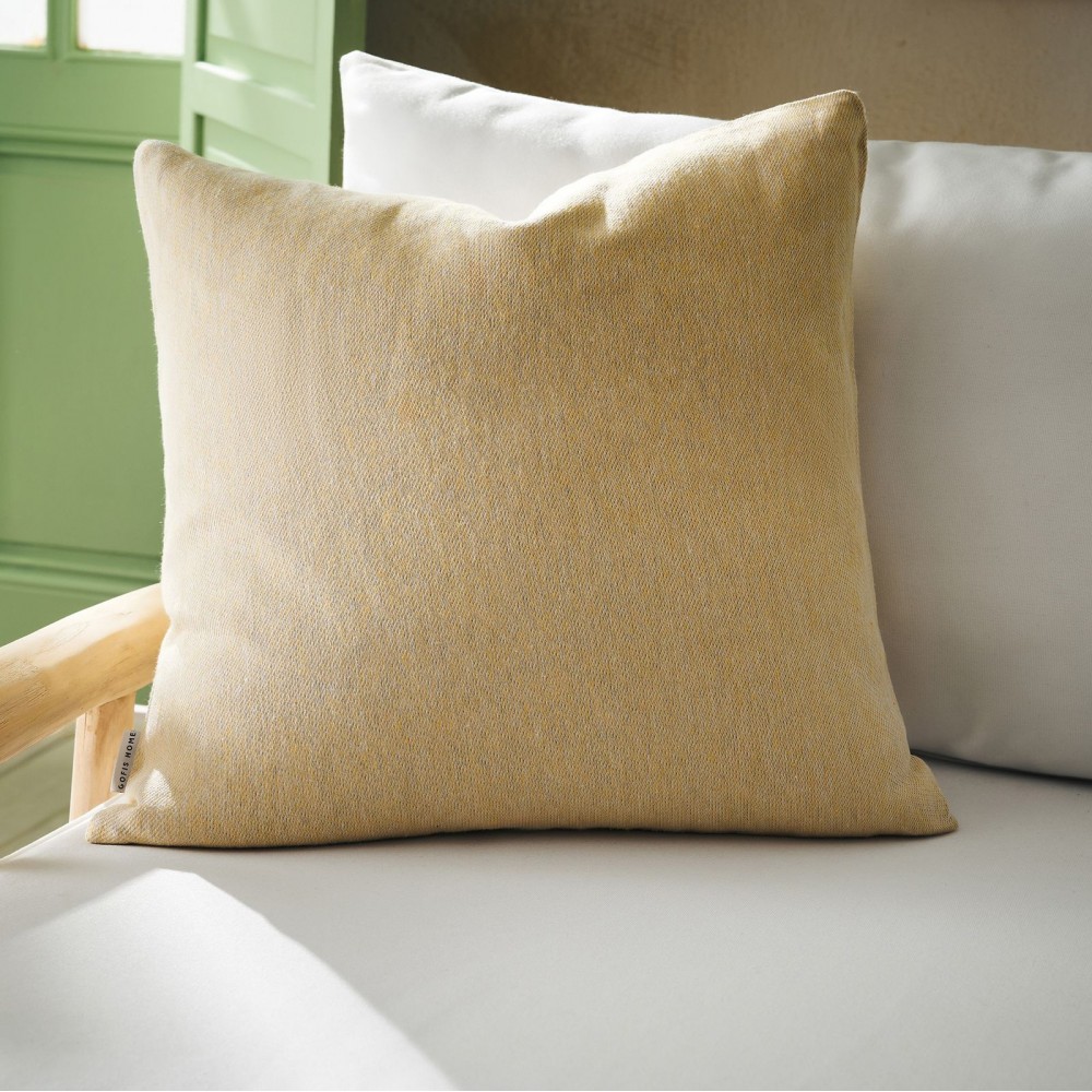 Gofis Home - Μαξιλαροθήκη 50x50 Ziyi Wheat Yellow 339/04