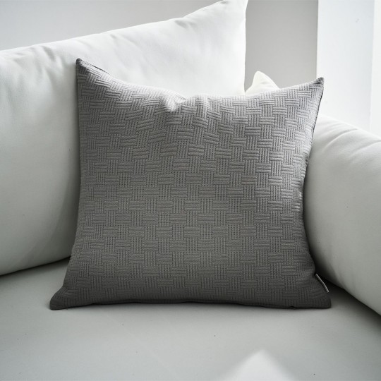 Gofis Home - Μαξιλαροθήκη 50x50cm Ilania Rock Grey 318/15