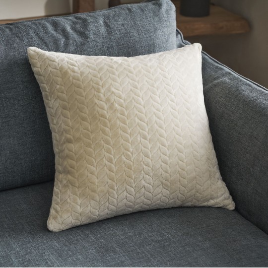 Gofis Home - Μαξιλαροθήκη 50x50cm Julien Cotton Beige 114/05