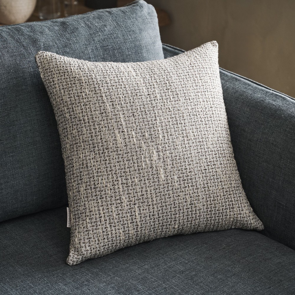 Gofis Home - Μαξιλαροθήκη 50x50cm Quina Beige/Black 238/14