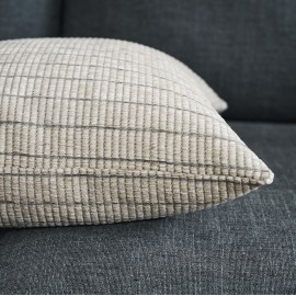 Gofis Home - Μαξιλαροθήκη 50x50cm Thyra Beige/Grey 273/05