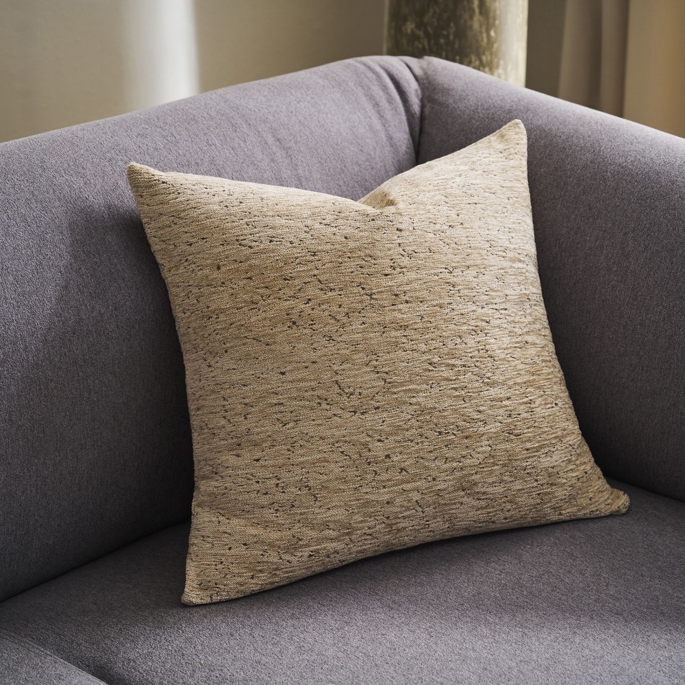 Gofis Home - Μαξιλαροθήκη 50x50cm Yrsa Gold Grain 141/04