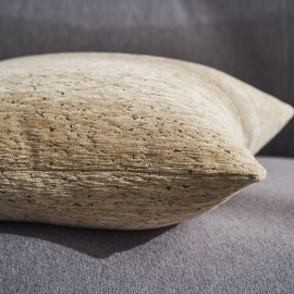 Gofis Home - Μαξιλαροθήκη 50x50cm Yrsa Gold Grain 141/04