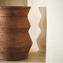 Gofis Home - Πήλινο Βάζο Ø15cm Ύψος 25cm Ozma 162