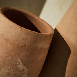 Gofis Home - Πήλινο Βάζο Set Ø10cm Ύψος 16cm & Ø12cm Ύψος 25cm  Kaya 154