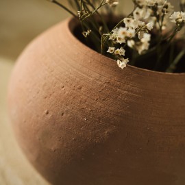 Gofis Home - Πήλινο Δοχείο Ø13cm Ύψος 12cm Dalila 170