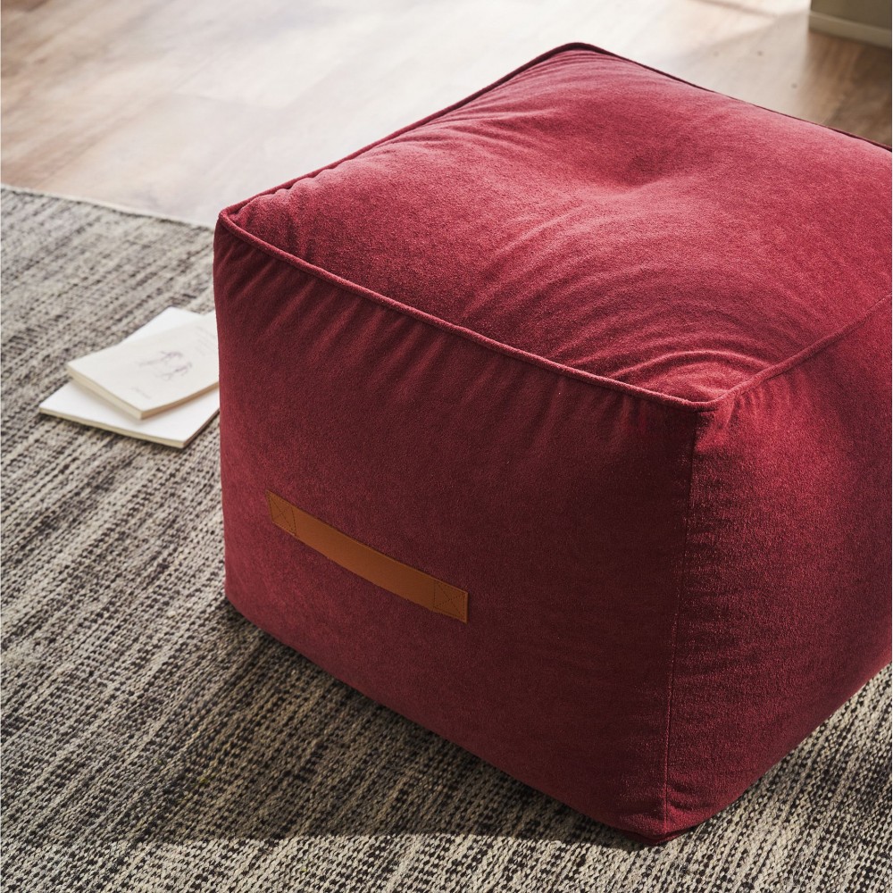 Gofis Home - Πουφ 40x50x50cm Mirabelle Spice Red 461/02