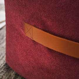 Gofis Home - Πουφ 40x50x50cm Mirabelle Spice Red 461/02