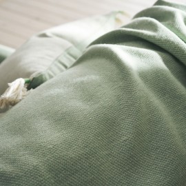 Gofis Home - Ριχτάρι Διακοσμητικό 180x180cm Kianga Bean Green 226/18