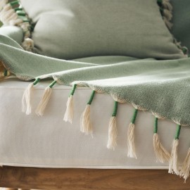 Gofis Home - Ριχτάρι Διακοσμητικό 180x180cm Kianga Bean Green 226/18