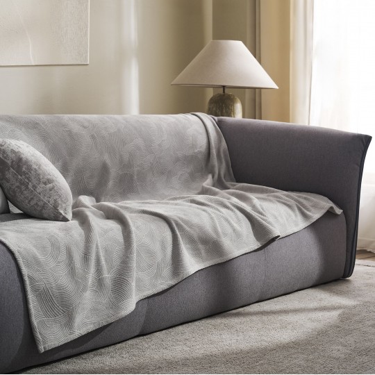 Gofis Home - Ριχτάρι Πολυθρόνας 180x180cm Nimbus Cloud Grey 447/01