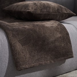 Gofis Home - Ριχτάρι Πολυθρόνας 180x180cm Nimbus Dark Chocolate 447/41