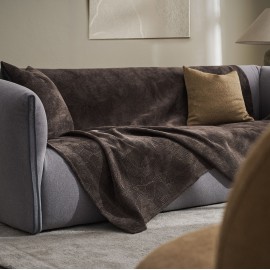 Gofis Home - Ριχτάρι Πολυθρόνας 180x180cm Nimbus Dark Chocolate 447/41