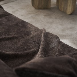 Gofis Home - Ριχτάρι Πολυθρόνας 180x180cm Nimbus Dark Chocolate 447/41