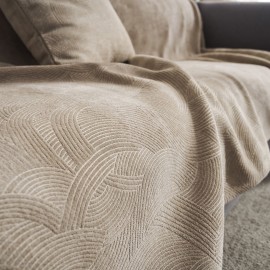 Gofis Home - Ριχτάρι Διθέσιου 180x250cm Nimbus Warm Beige 447/39