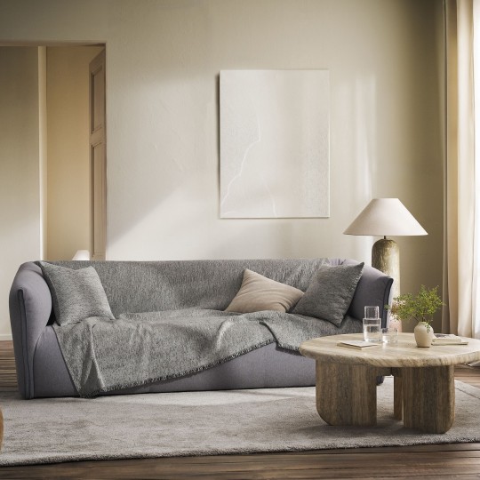 Gofis Home - Ριχτάρι Πολυθρόνας 180x180cm Yrsa Cloud Grey 141/15
