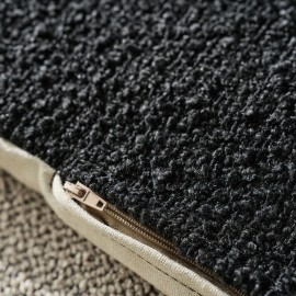 Sofa Quilt 85x200cm GOFIS HOME  Saga Pure Black 445/14